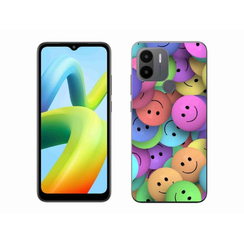 Gelový kryt mmCase na Xiaomi Redmi A1+/A2+ - barevní smajlíci