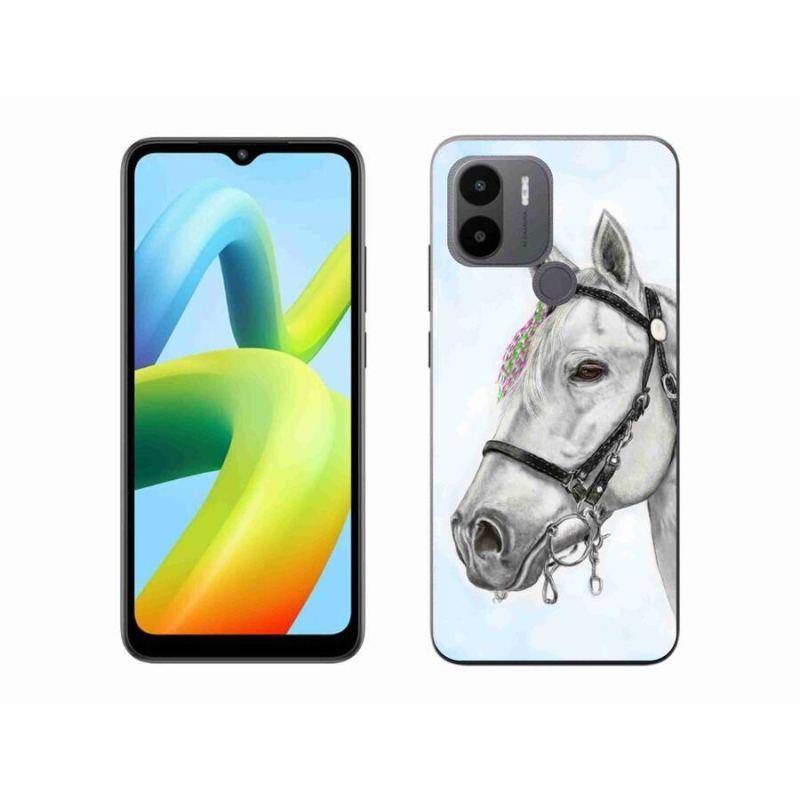 Gelový kryt mmCase na Xiaomi Redmi A1+/A2+ - bílý kůň 1