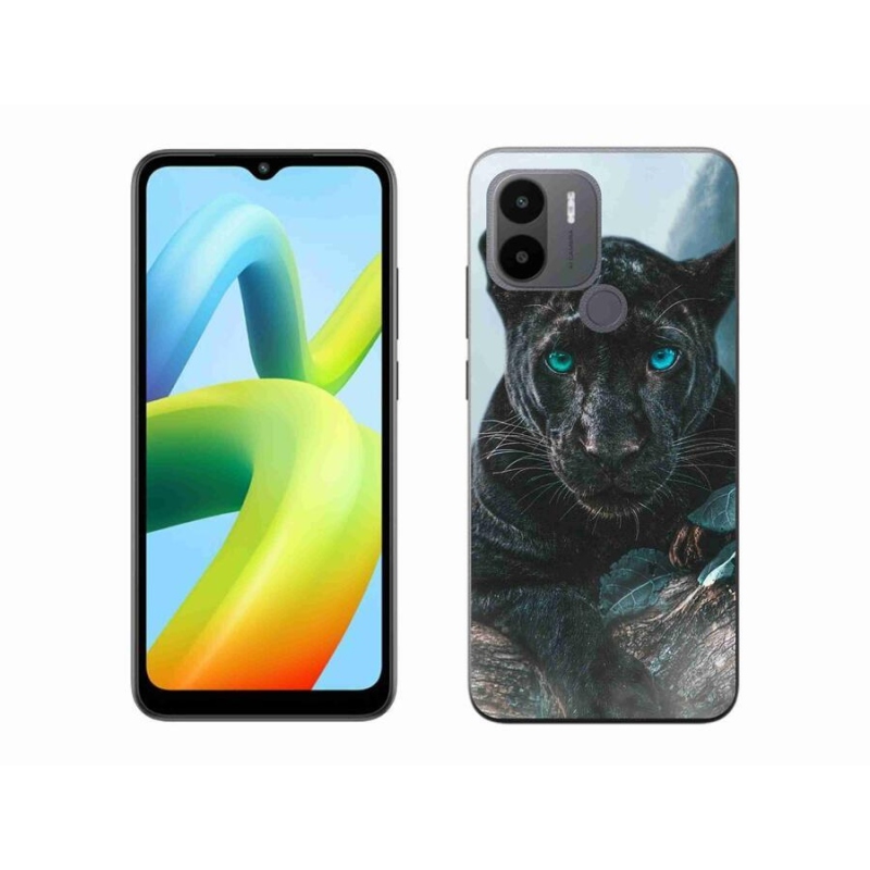 Gelový kryt mmCase na Xiaomi Redmi A1+/A2+ - černý panter