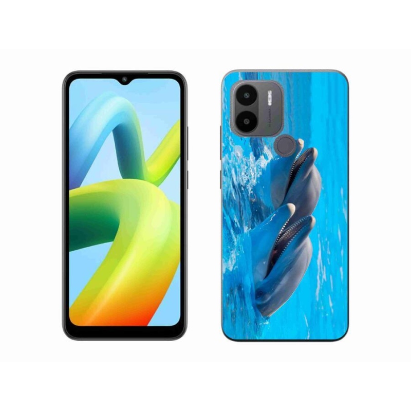 Gelový kryt mmCase na Xiaomi Redmi A1+/A2+ - delfíni