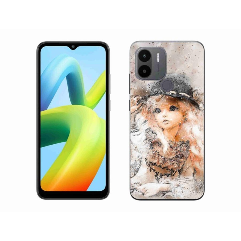 Gelový kryt mmCase na Xiaomi Redmi A1+/A2+ - holčička s kloboukem