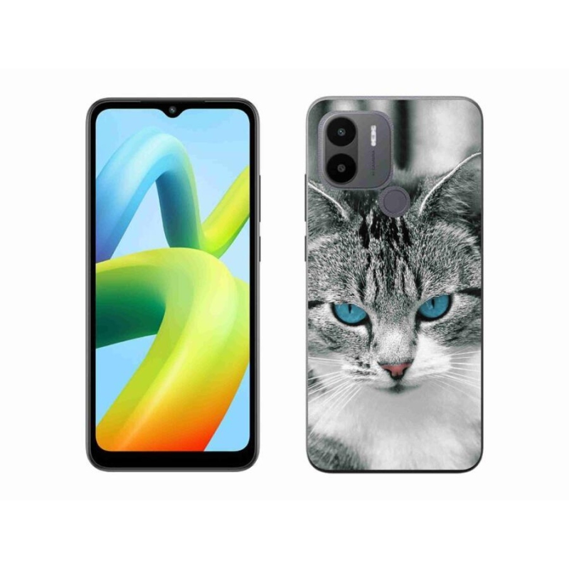 Gelový kryt mmCase na Xiaomi Redmi A1+/A2+ - kočičí pohled 1