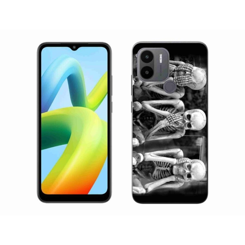 Gelový kryt mmCase na Xiaomi Redmi A1+/A2+ - kostlivci
