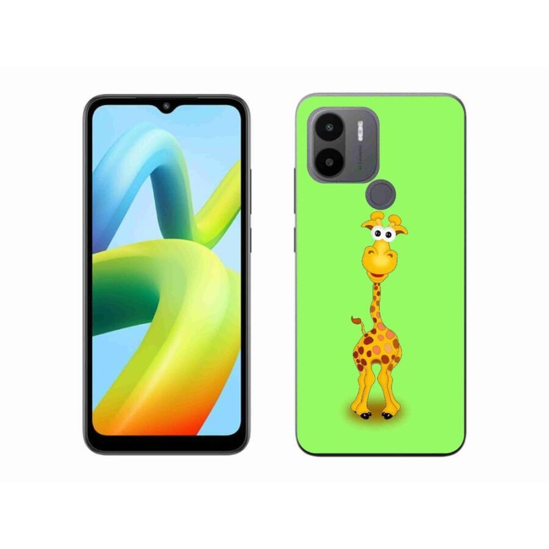 Gelový kryt mmCase na Xiaomi Redmi A1+/A2+ - kreslená žirafa