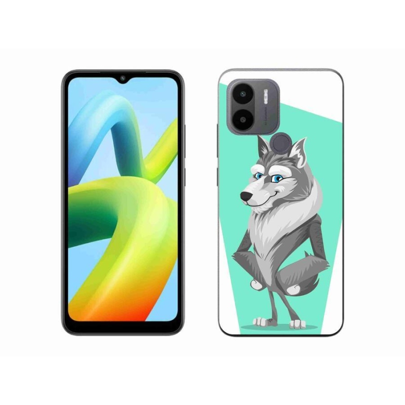 Gelový kryt mmCase na Xiaomi Redmi A1+/A2+ - kreslený vlk