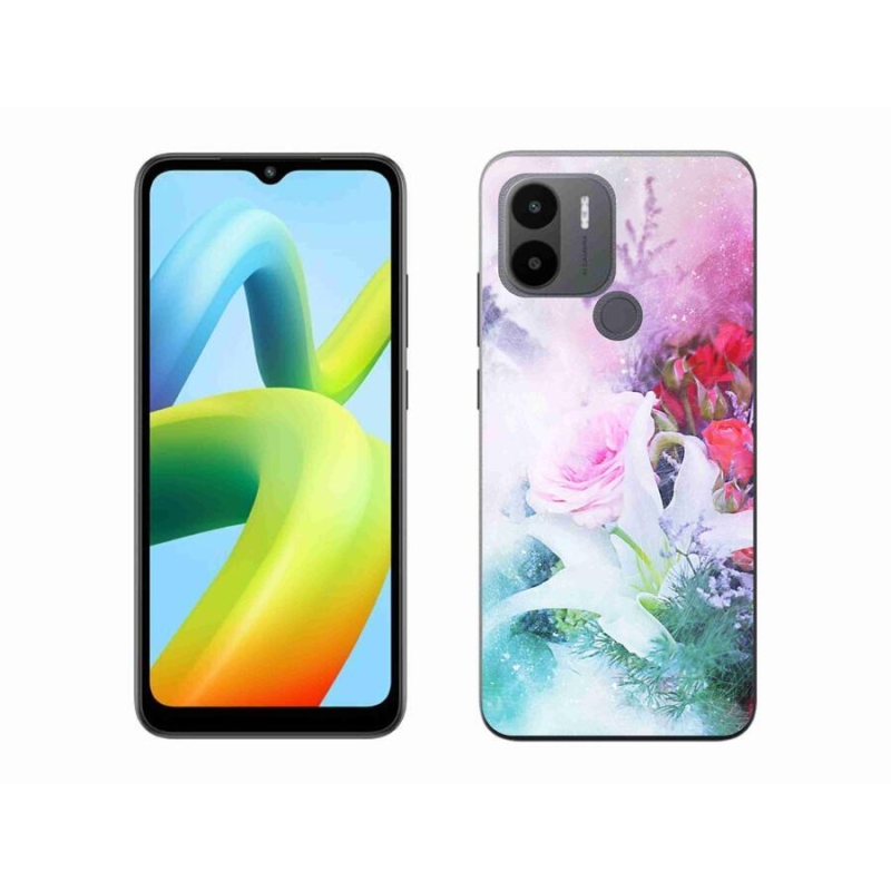 Gelový kryt mmCase na Xiaomi Redmi A1+/A2+ - květiny 4