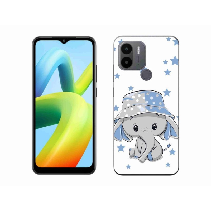 Gelový kryt mmCase na Xiaomi Redmi A1+/A2+ - modrý slon