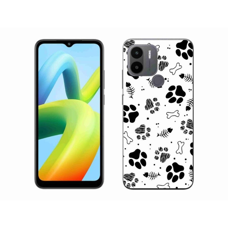 Gelový kryt mmCase na Xiaomi Redmi A1+/A2+ - psí tlapky 1