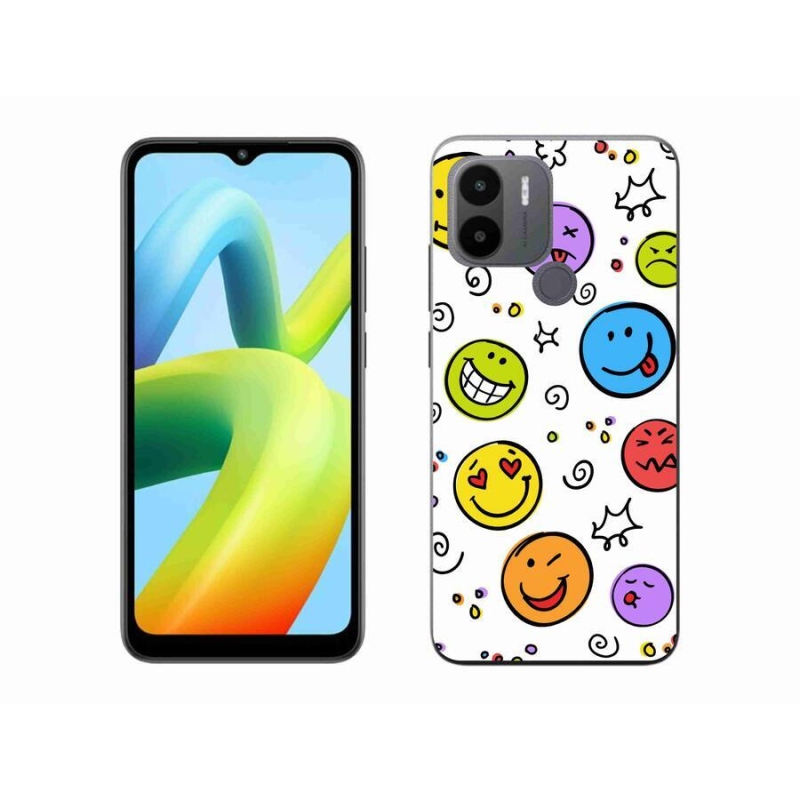 Gelový kryt mmCase na Xiaomi Redmi A1+/A2+ - smajlíci