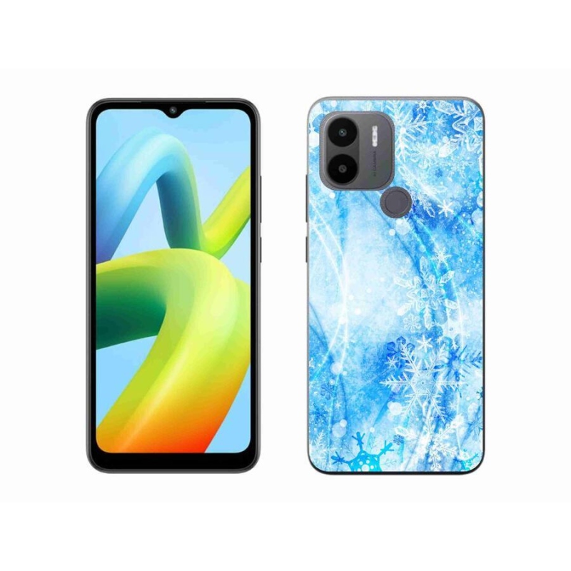 Gelový kryt mmCase na Xiaomi Redmi A1+/A2+ - sněhové vločky