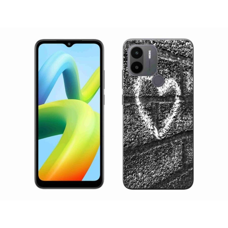 Gelový kryt mmCase na Xiaomi Redmi A1+/A2+ - srdce na zdi