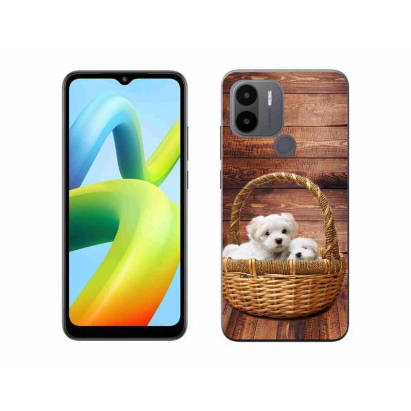 Gelový kryt mmCase na Xiaomi Redmi A1+/A2+ - štěňátka