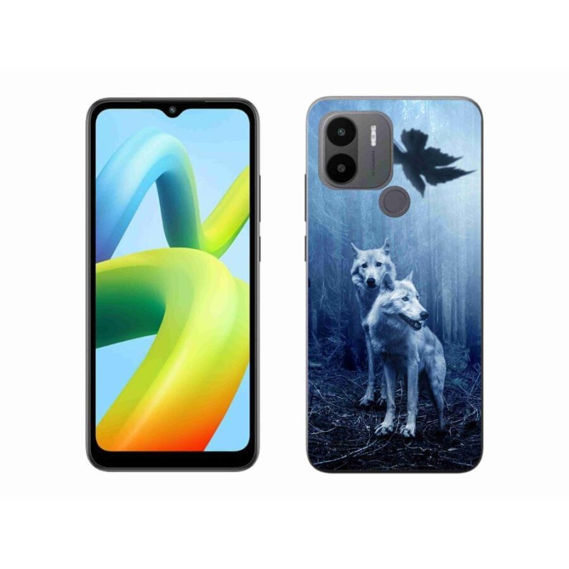 Gelový kryt mmCase na Xiaomi Redmi A1+/A2+ - vlci v lese