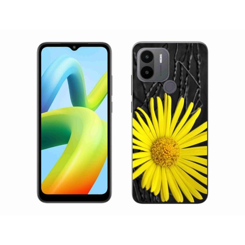Gelový kryt mmCase na Xiaomi Redmi A1+/A2+ - žlutá květina
