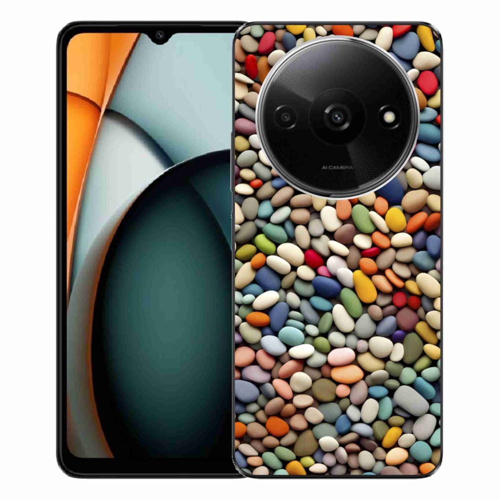 Gelový kryt mmCase na Xiaomi Redmi A3 - barevné kamínky 2