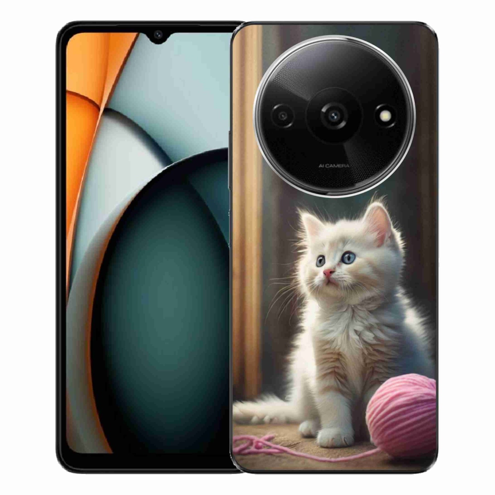 Gelový kryt mmCase na Xiaomi Redmi A3 - bílé kotě 2