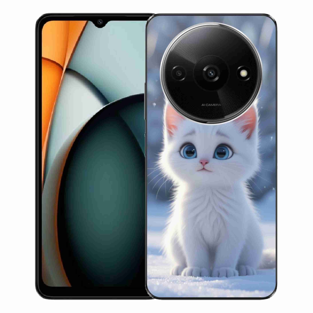 Gelový kryt mmCase na Xiaomi Redmi A3 - bílé kotě 3