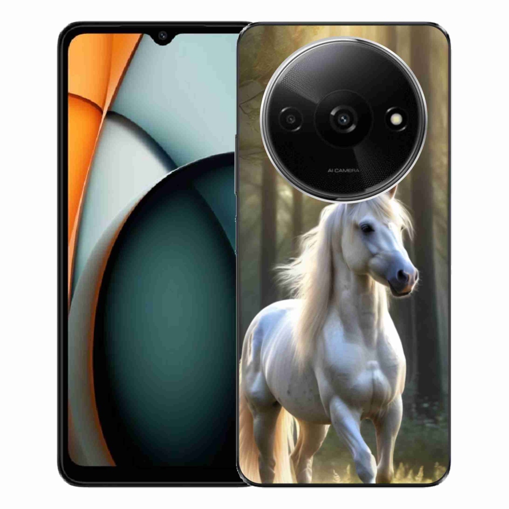 Gelový kryt mmCase na Xiaomi Redmi A3 - bílý kůň 3