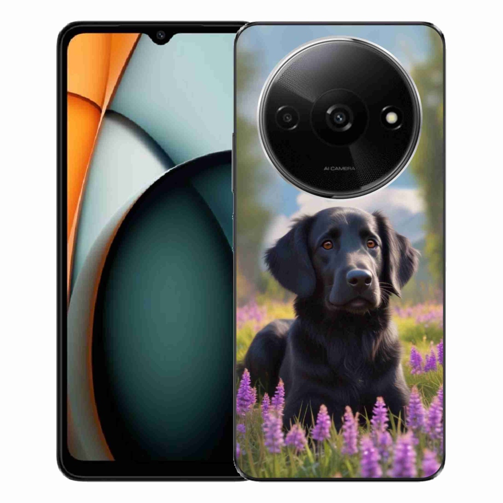 Gelový kryt mmCase na Xiaomi Redmi A3 - elegantní černý retrívr