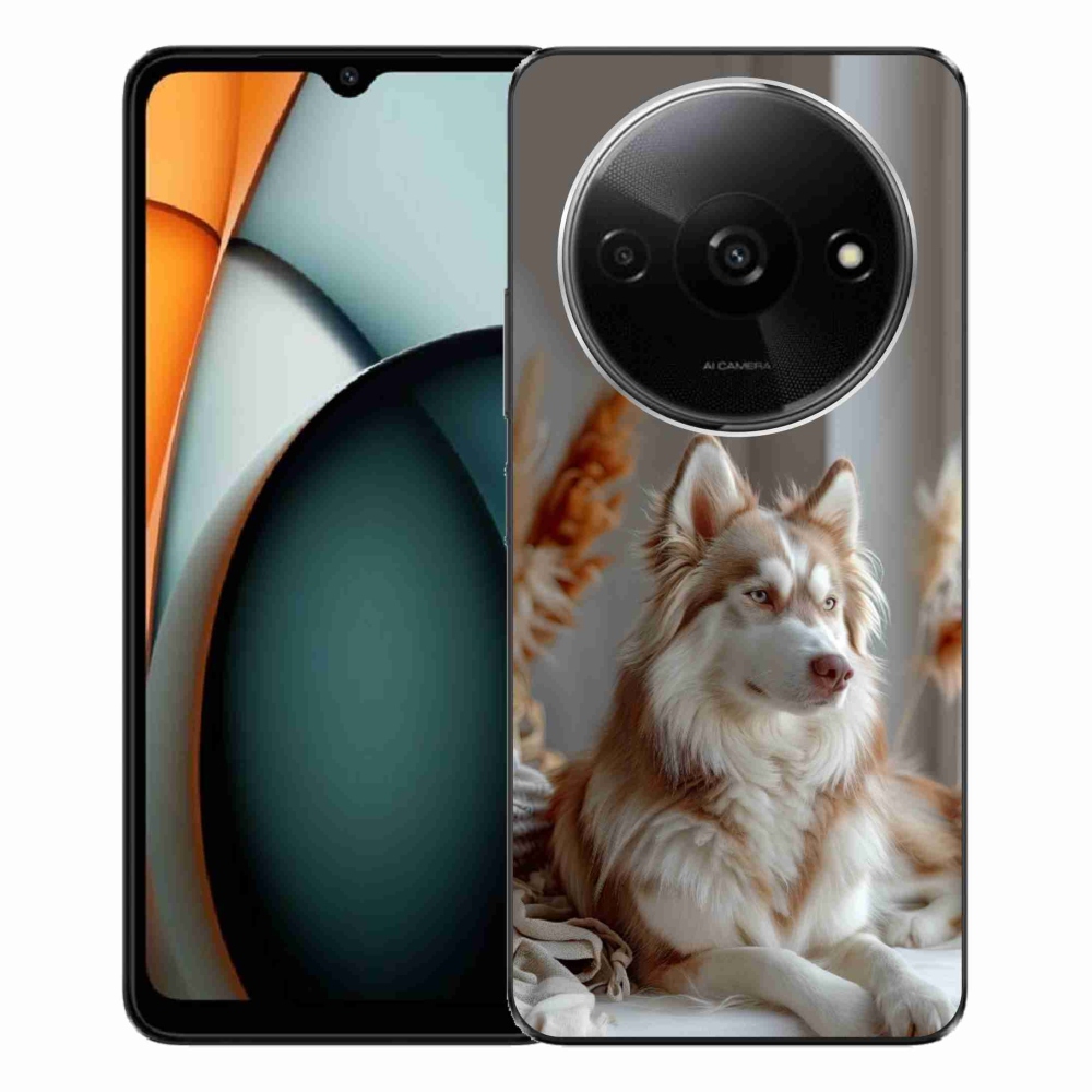 Gelový kryt mmCase na Xiaomi Redmi A3 - klidný sibiřský husky