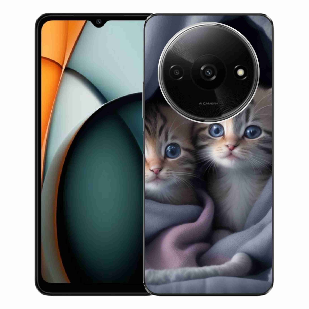 Gelový kryt mmCase na Xiaomi Redmi A3 - kočičí duo 2