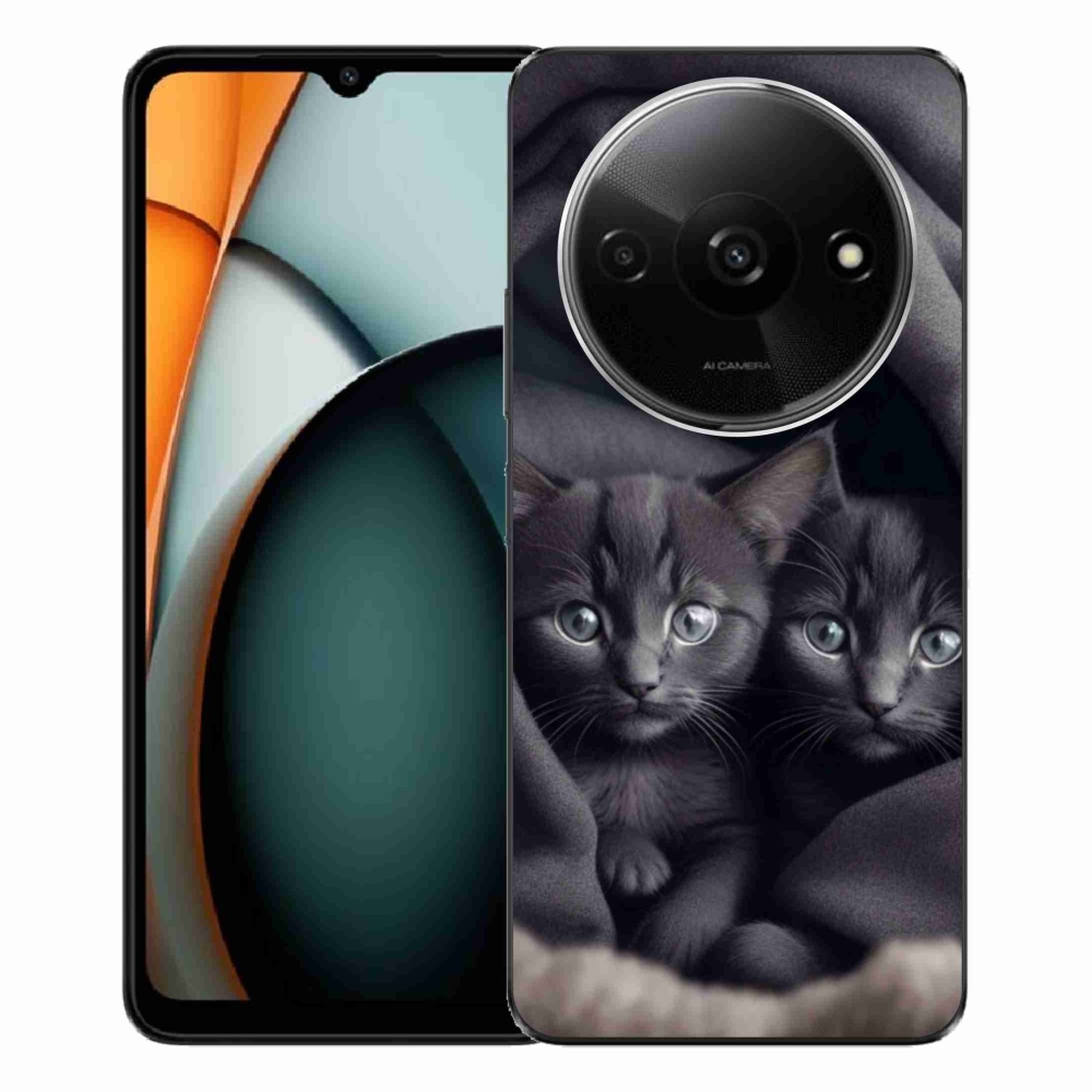Gelový kryt mmCase na Xiaomi Redmi A3 - kočičí duo