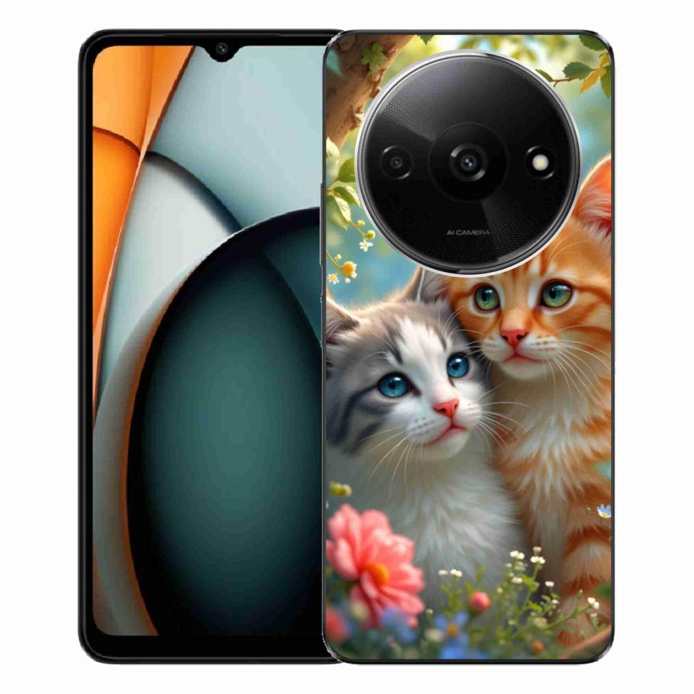 Gelový kryt mmCase na Xiaomi Redmi A3 - kočičí láska 2