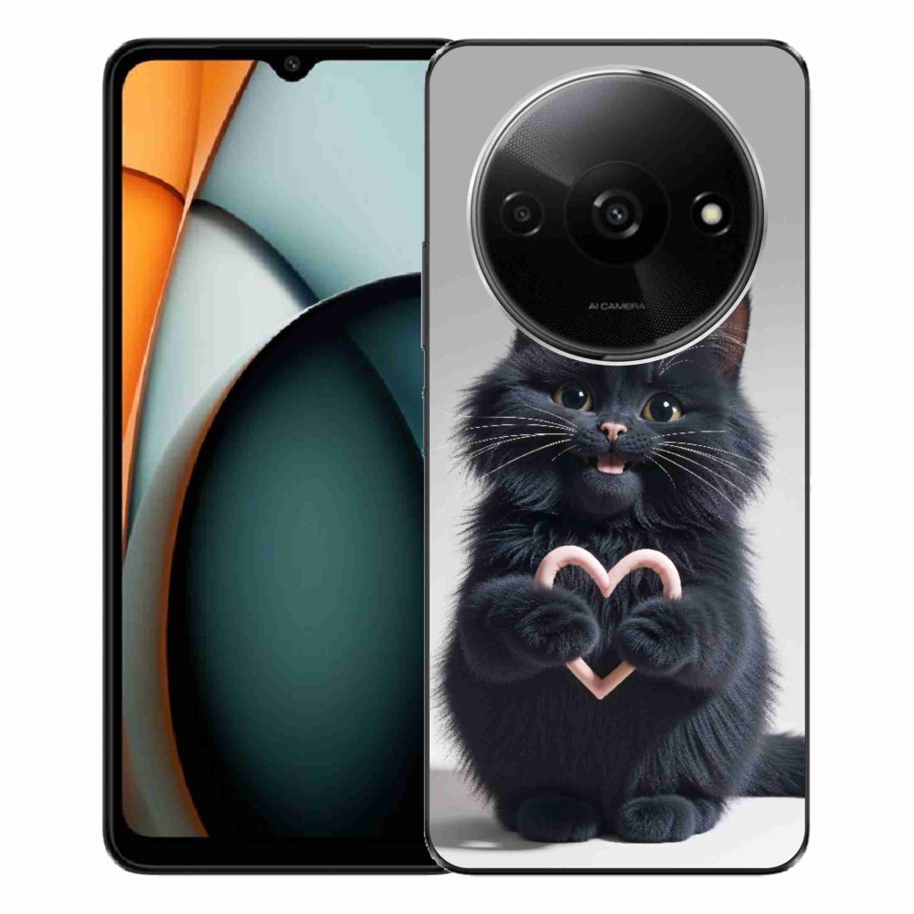 Gelový kryt mmCase na Xiaomi Redmi A3 - kočičí láska 3