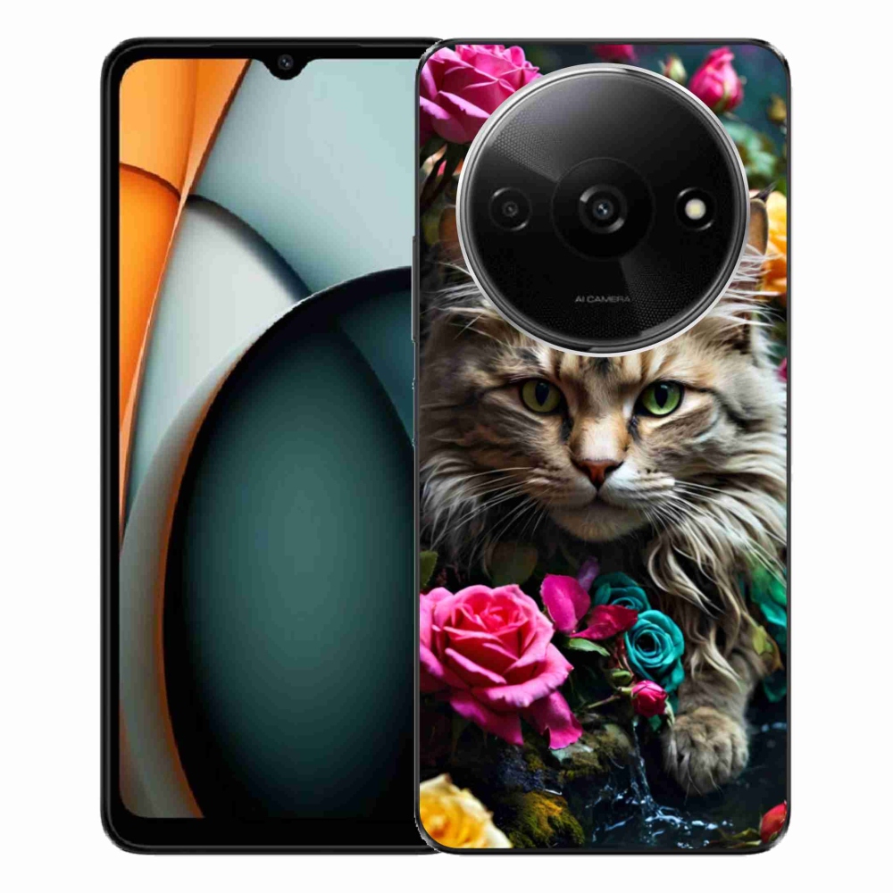 Gelový kryt mmCase na Xiaomi Redmi A3 - kočíčí pohled 2