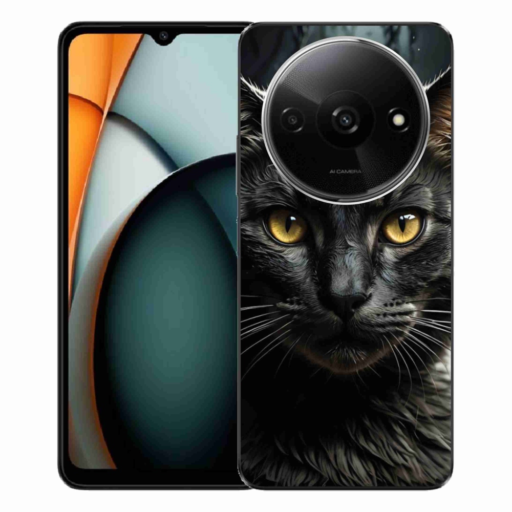 Gelový kryt mmCase na Xiaomi Redmi A3 - kočičí pohled 3