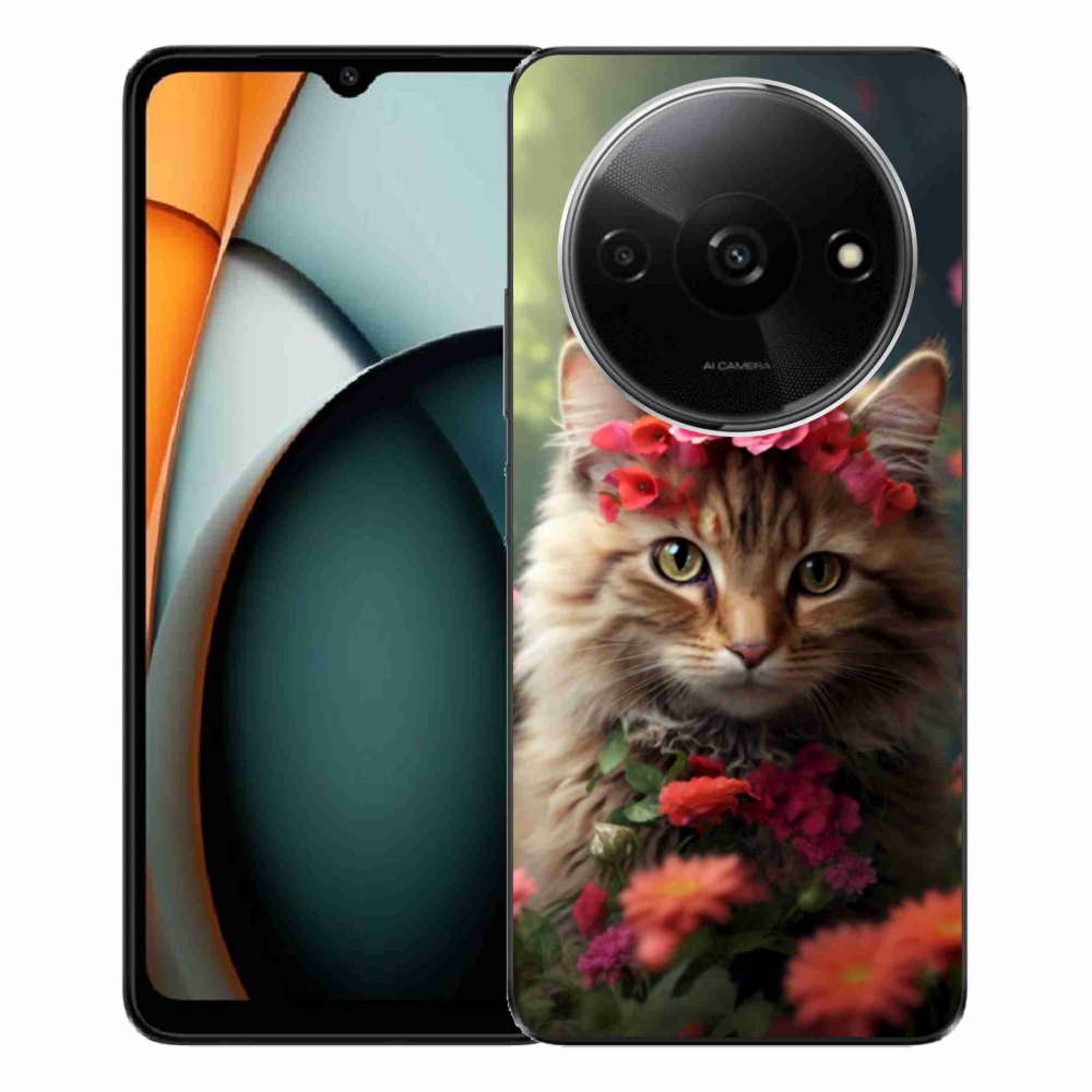 Gelový kryt mmCase na Xiaomi Redmi A3 - kočíčí princezna