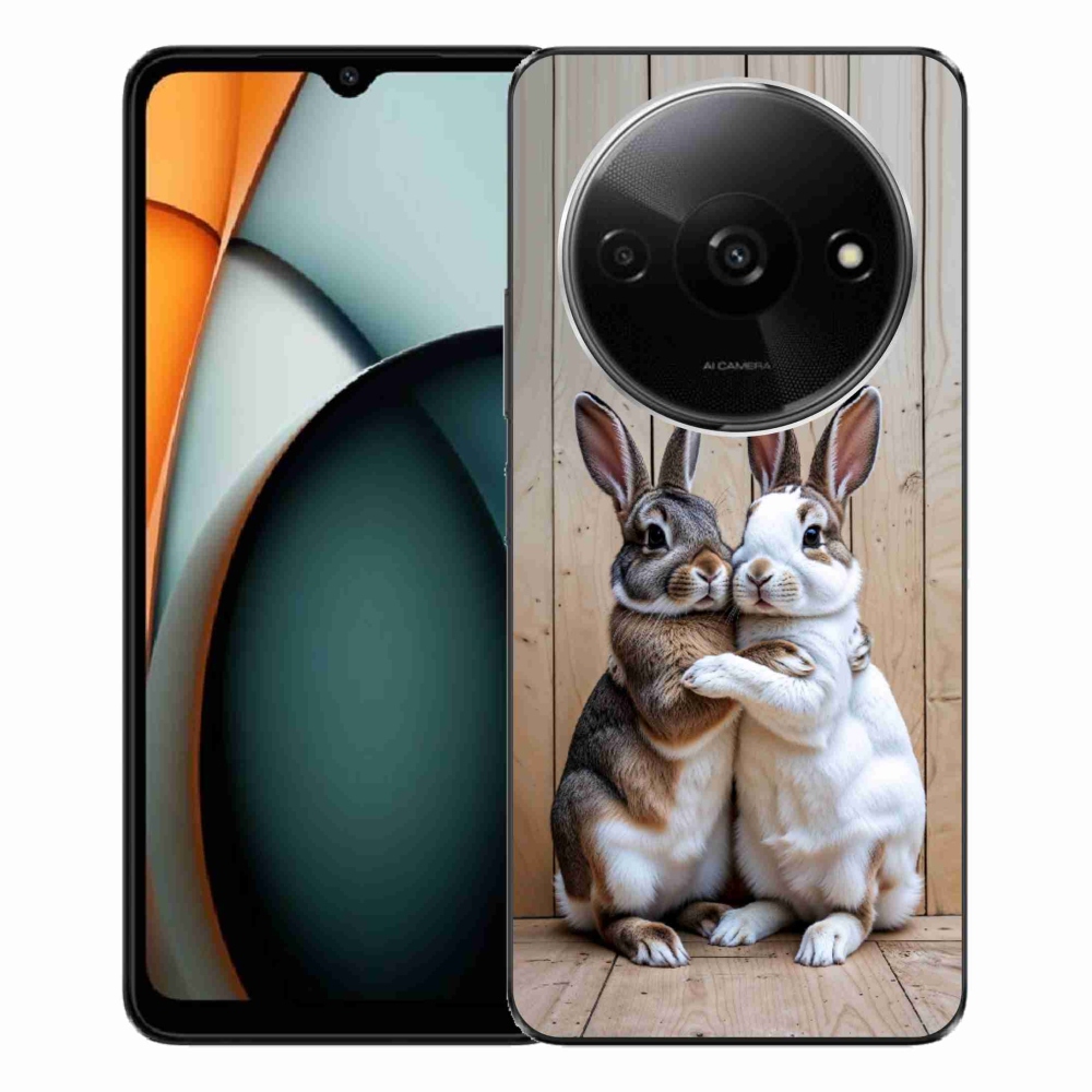 Gelový kryt mmCase na Xiaomi Redmi A3 - králičí pár