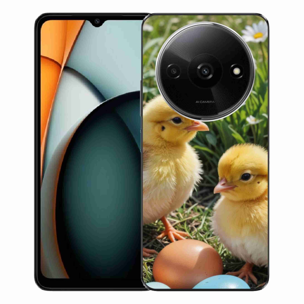 Gelový kryt mmCase na Xiaomi Redmi A3 - kuřátka