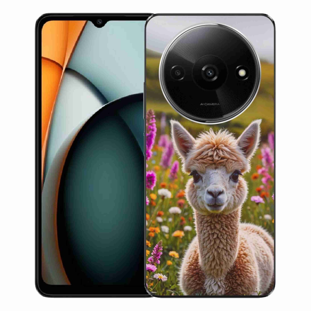 Gelový kryt mmCase na Xiaomi Redmi A3 - lama na louce