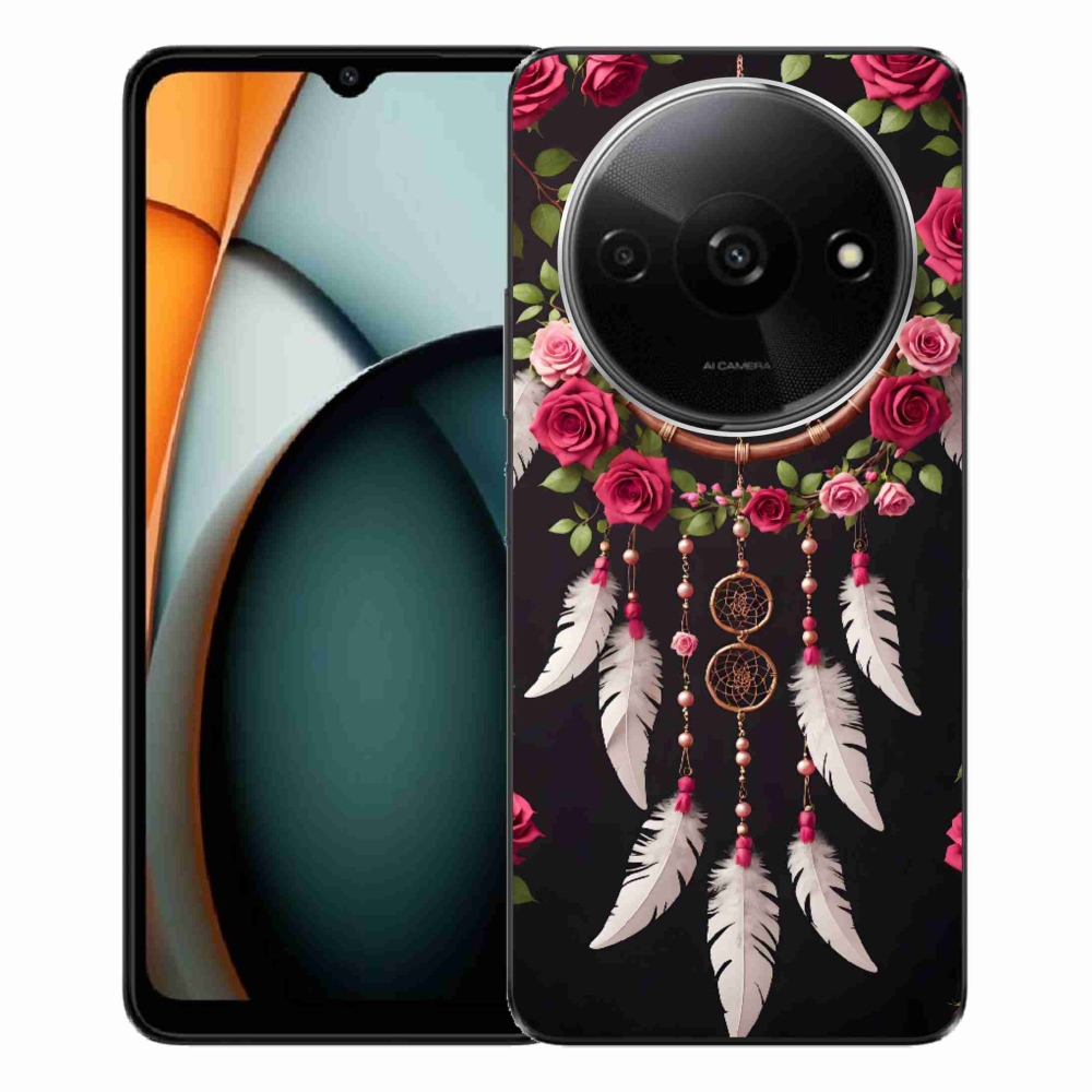 Gelový kryt mmCase na Xiaomi Redmi A3 - lapač snů s růžemi