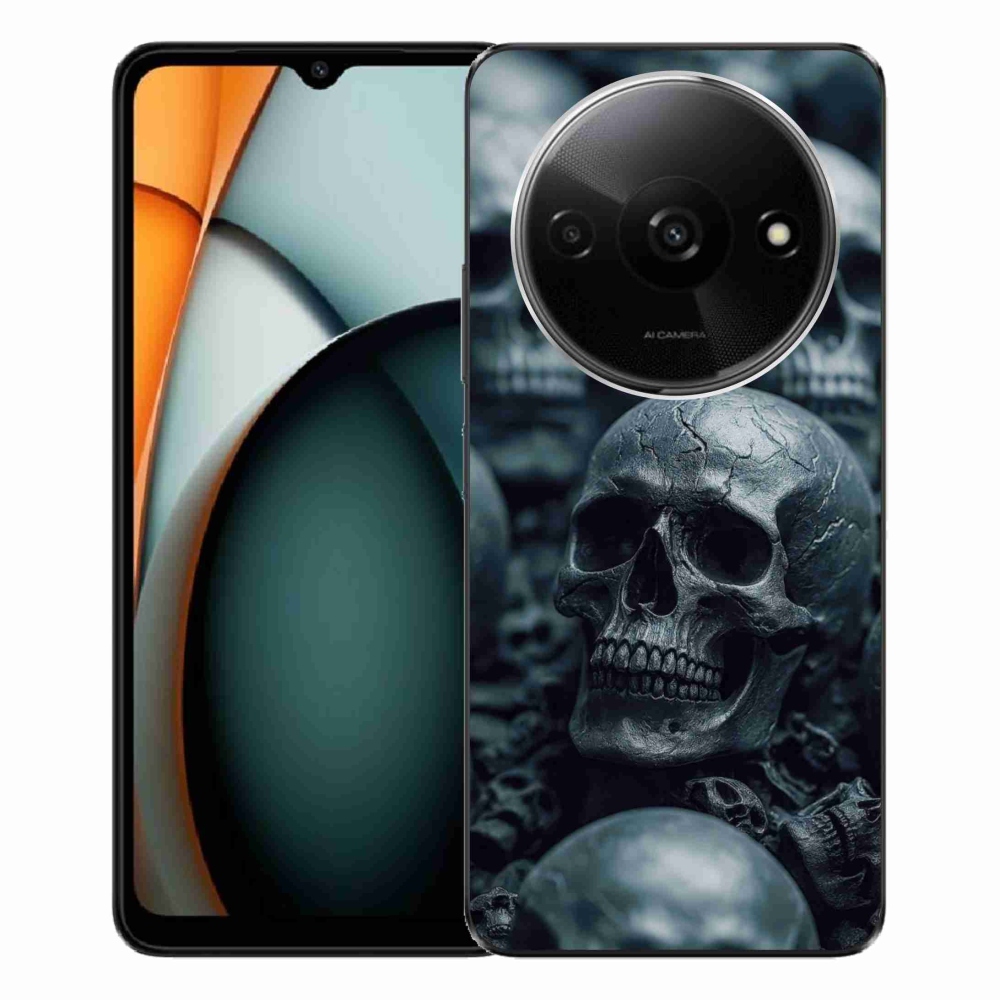Gelový kryt mmCase na Xiaomi Redmi A3 - lebka 2