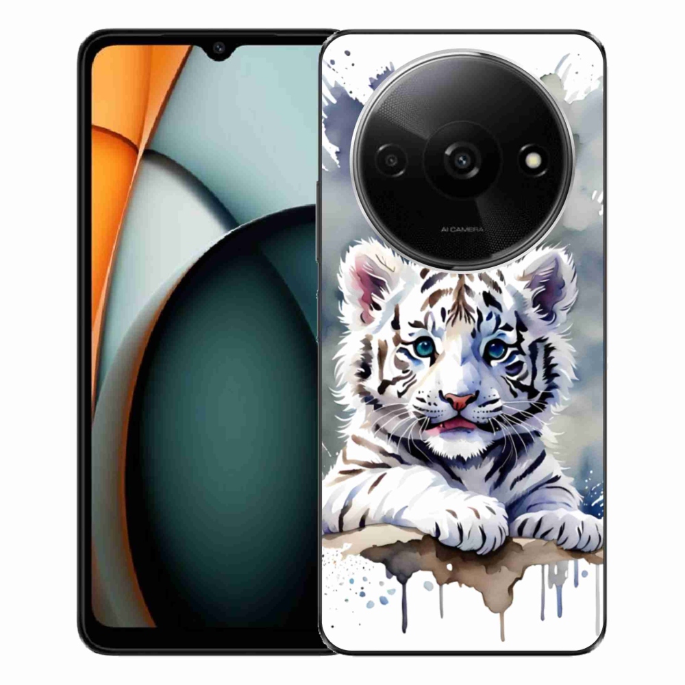 Gelový kryt mmCase na Xiaomi Redmi A3 - mládě bílého tygra