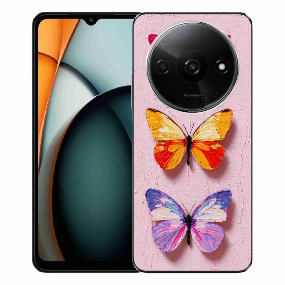 Gelový kryt mmCase na Xiaomi Redmi A3 - motýlí trojice