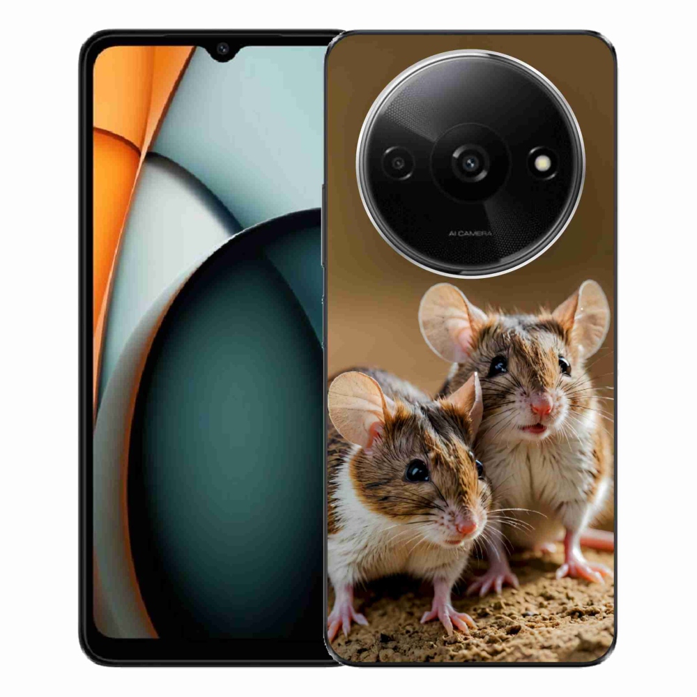 Gelový kryt mmCase na Xiaomi Redmi A3 - myší duo