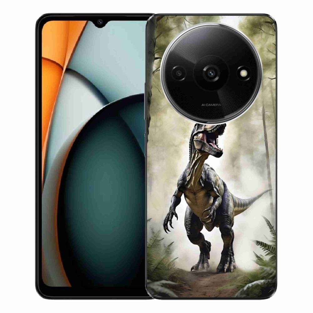 Gelový kryt mmCase na Xiaomi Redmi A3 - naštvaný T-Rex