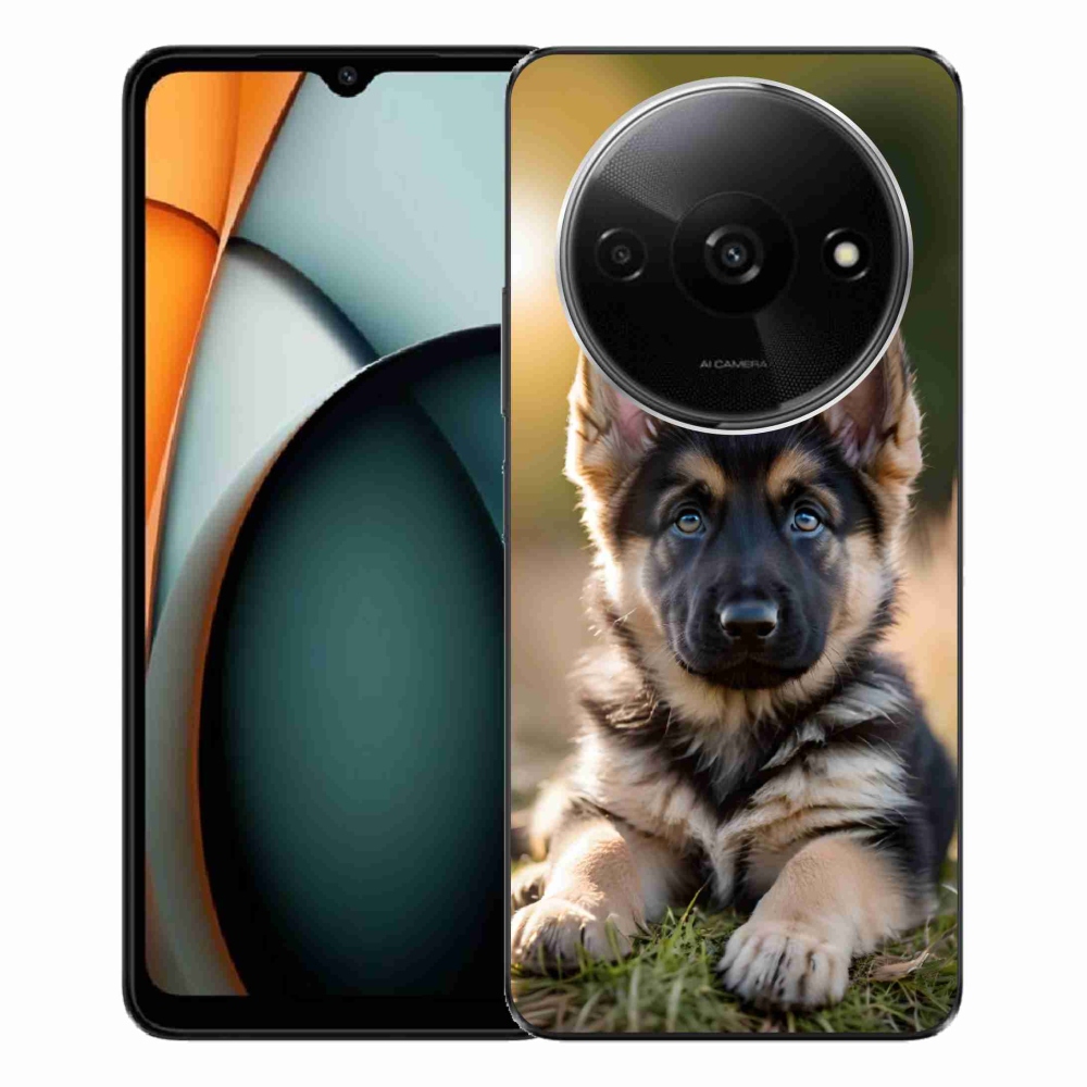 Gelový kryt mmCase na Xiaomi Redmi A3 - německý ovčák v přírodě