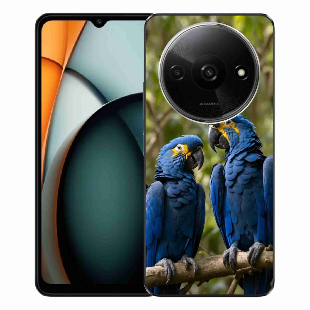 Gelový kryt mmCase na Xiaomi Redmi A3 - papouščí duo