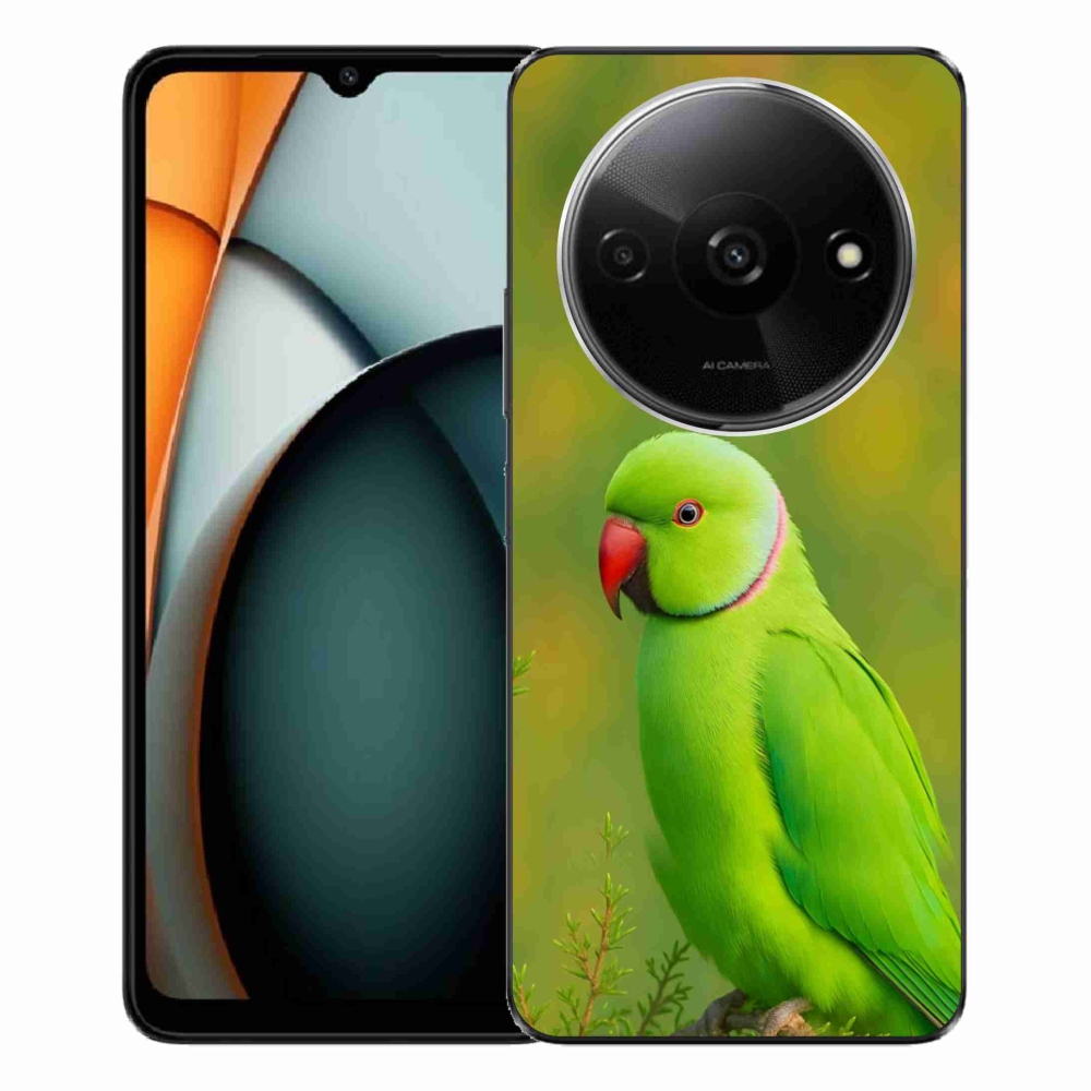 Gelový kryt mmCase na Xiaomi Redmi A3 - papoušek alexandr 2