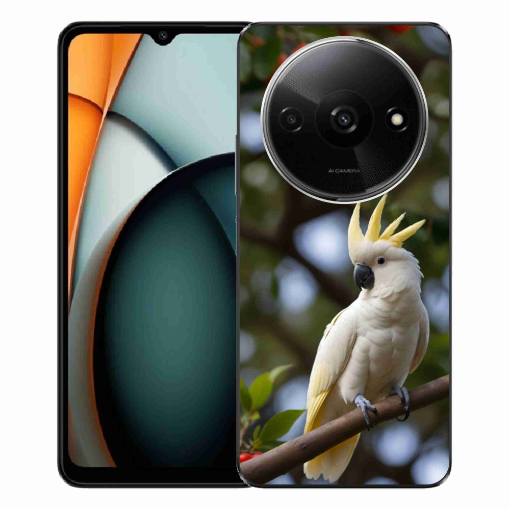Gelový kryt mmCase na Xiaomi Redmi A3 - papoušek kakadu 3