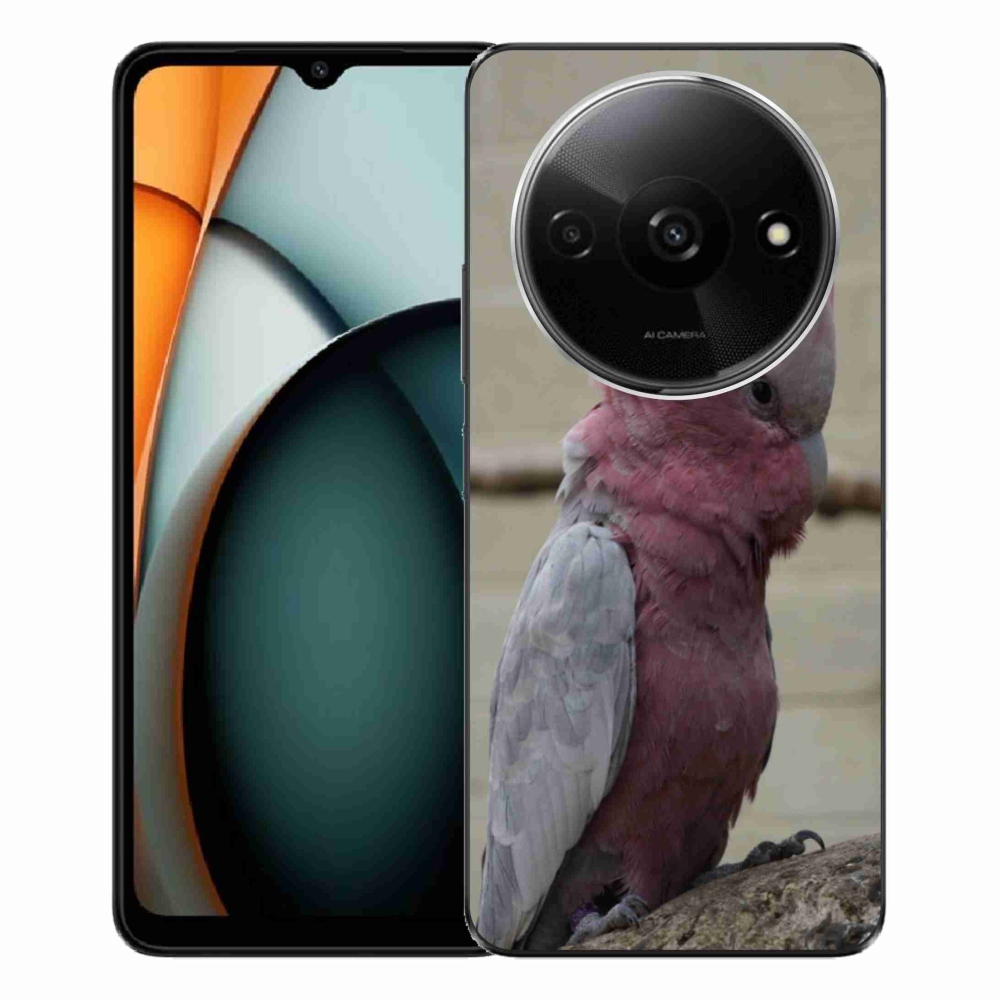Gelový kryt mmCase na Xiaomi Redmi A3 - papoušek kakadu růžový