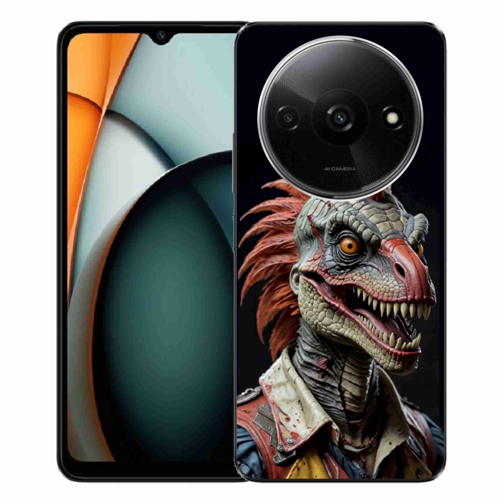 Gelový kryt mmCase na Xiaomi Redmi A3 - punk dinosaurus