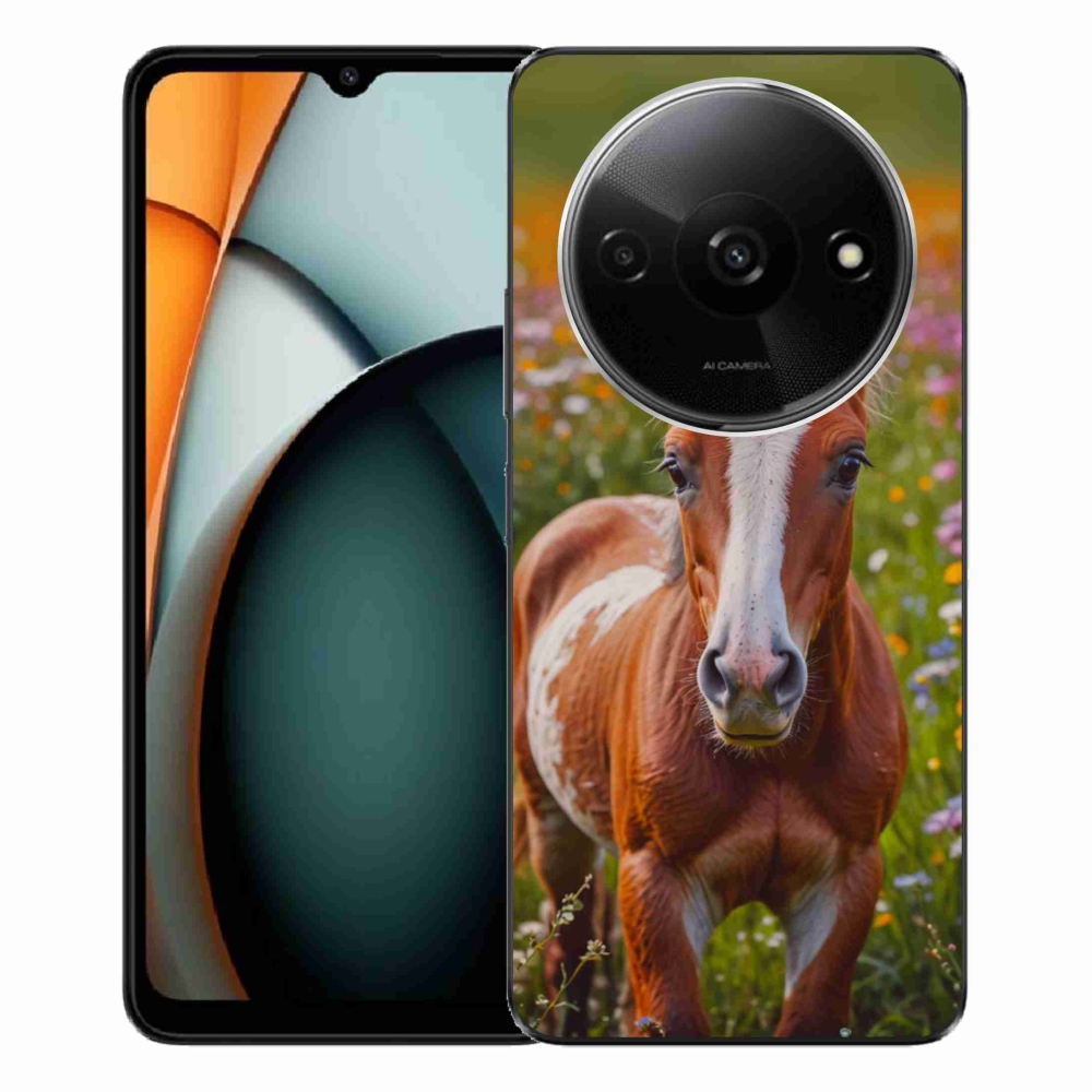 Gelový kryt mmCase na Xiaomi Redmi A3 - roztomilé hříbě