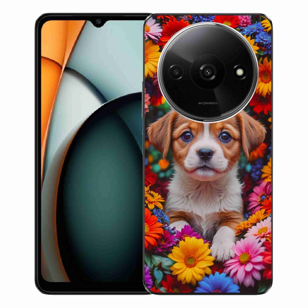 Gelový kryt mmCase na Xiaomi Redmi A3 - roztomilé štěně