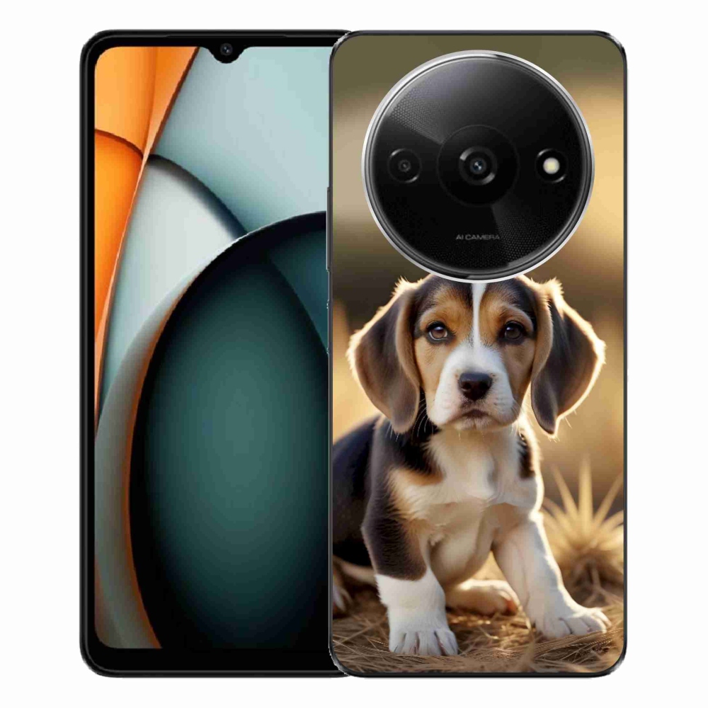 Gelový kryt mmCase na Xiaomi Redmi A3 - roztomilý bígl