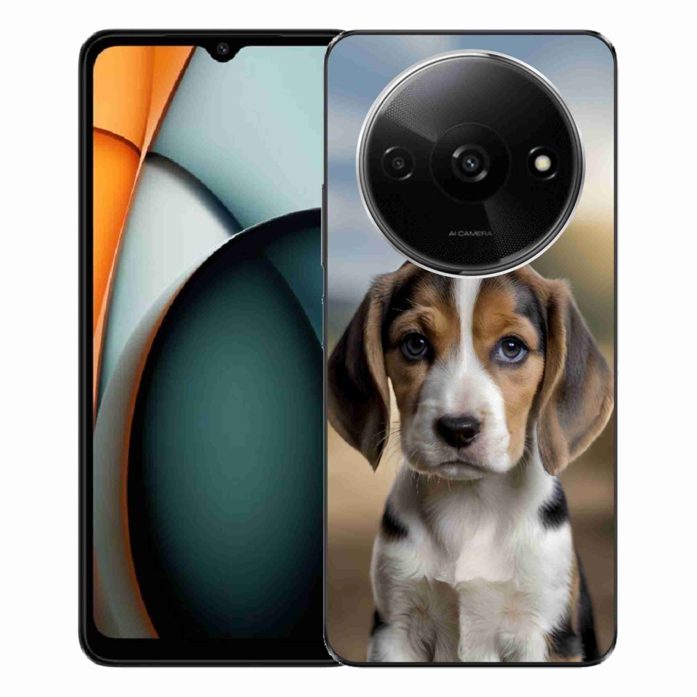 Gelový kryt mmCase na Xiaomi Redmi A3 - roztomilý bígl